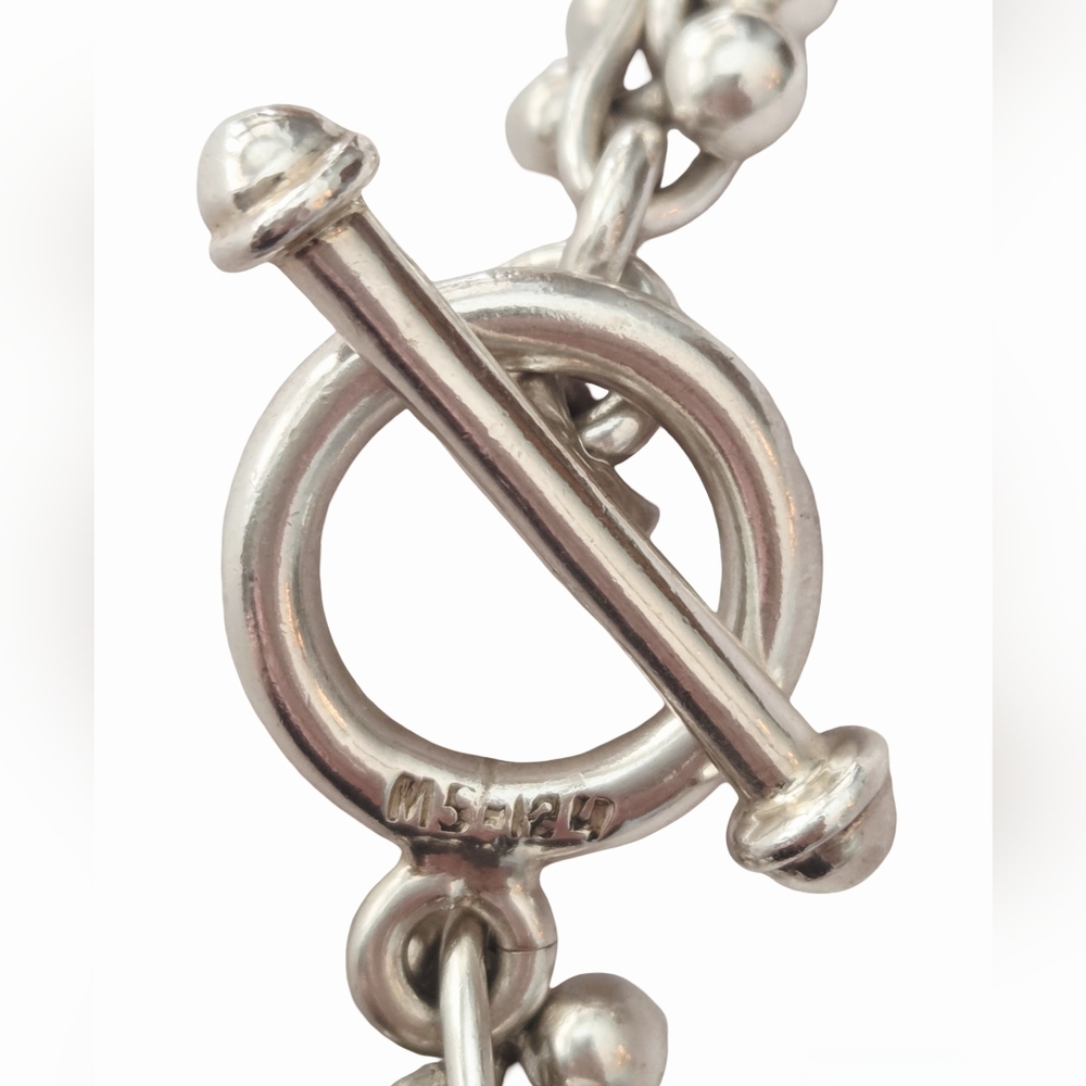 Timeless Mexico 925 Silver DNA Necklace with Polished Finish. - Picture 4 of 7